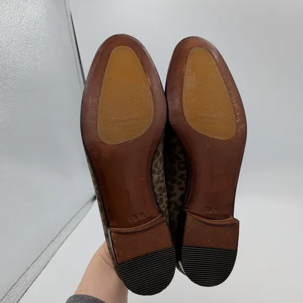 Gravati $675‎ Womens Leopard Print Suede Loafers Handmade Italy Brown 4663 8.5M - Image 7
