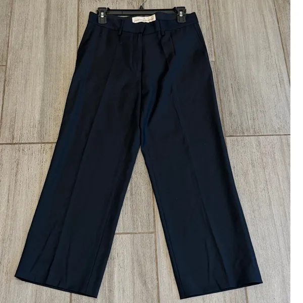 Golden Goose Wool Dress Pants Womens Small Black Straight Leg - Image 3