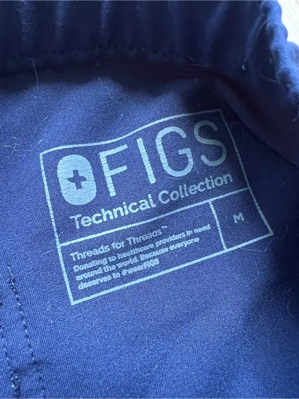 Figs Technical Collection Scrubs Navy Pants Style TM3001 Cairo Cargo Size Medium - Image 12