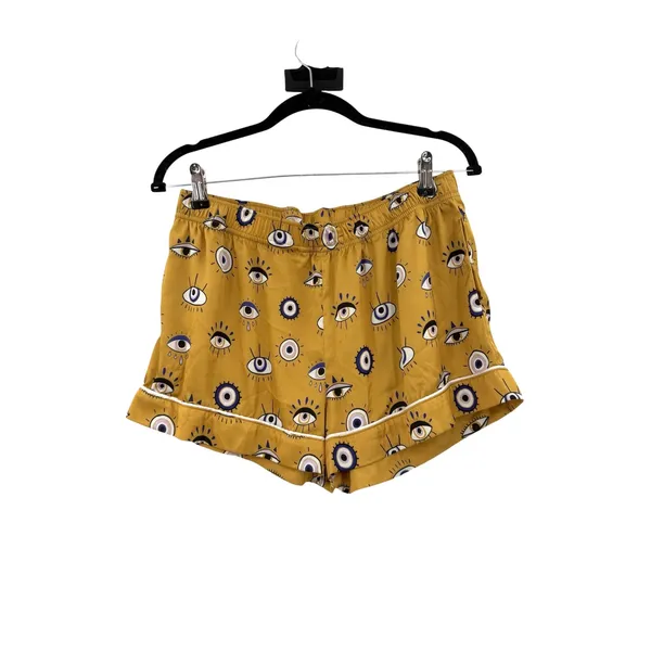 Averie Amara Evil Eye Satin Short Pajama Set Bronze Gold Size Medium - Image 10