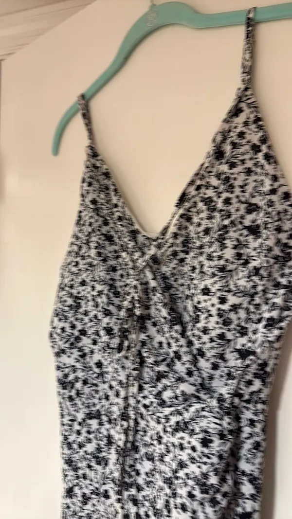 HYFVE Dress Black White Floral Midi - Image 2