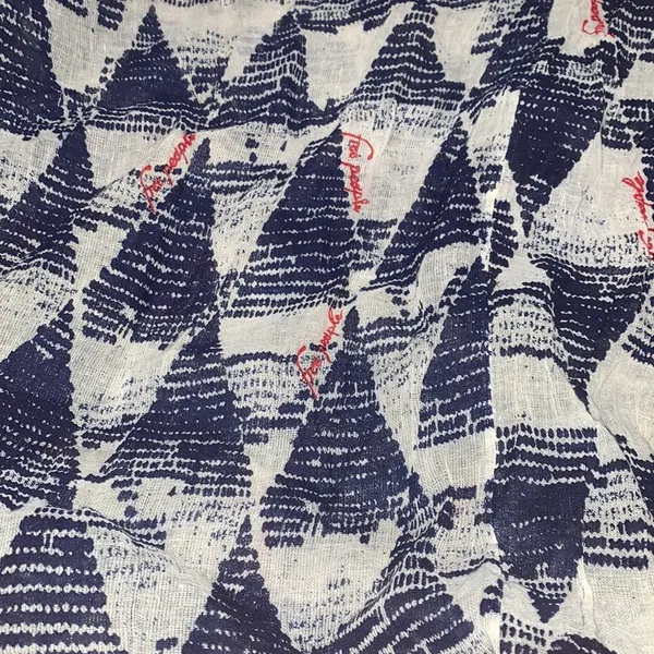 Free People Reusable Bag Muslin Graphic Print Hobo One Strap - Image 2