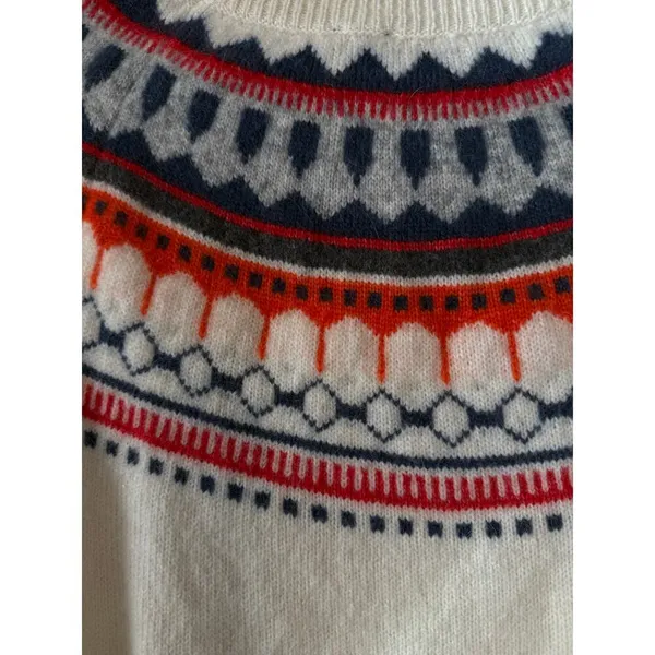 Gap Fair Isle Snow Cap Scandi Nordic Mohair Wool Sweater Sz‎ XS - Image 7