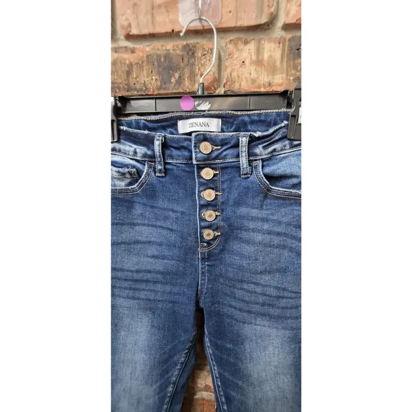 Zenana Button Fly Stretch Jeans Size 29 Skinny - Image 4