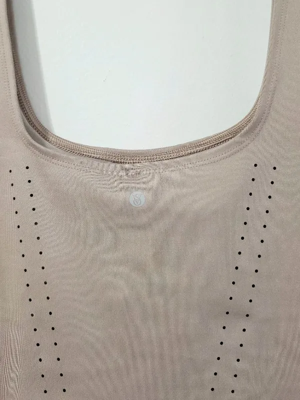 Victoria’s Secret VSX VS Essential Perforated Corset Top - Bare Taupe - Size XL - Image 5