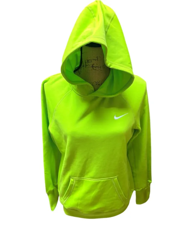Nike Neon Green Therma-Fit Hoodie Size M (19” PTP) - Image 6