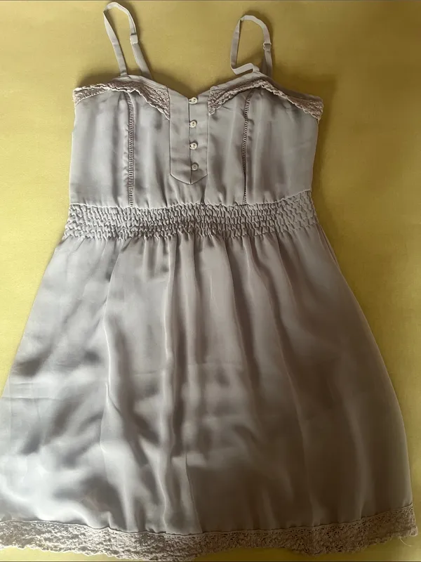 Kimchi Blue Dusty Lilac Lace-Trim Slip Dress - Image 2