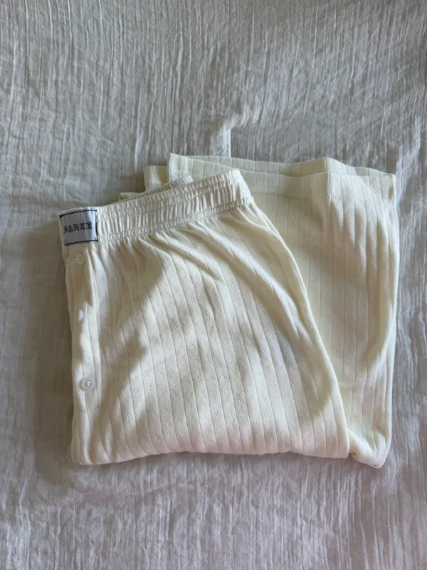 Parke Pointelle Cotton Boxer Pants - Image 4