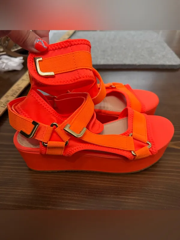 SheIn Orange wedge heels - Image 2