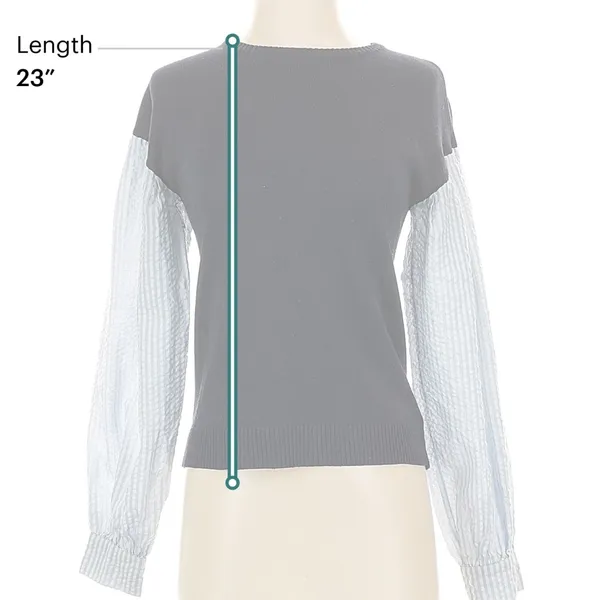 English Factory Navy Knit Top - Image 3