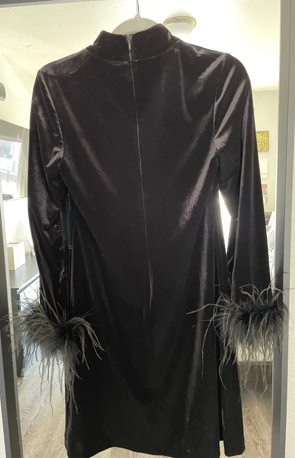 Black Velvet Dress - Image 4