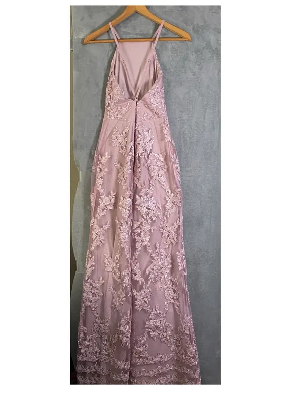 Lulus Dazzled Up Dusty Lavender Embroidered Backless Maxi Dress size Small prom‎ - Image 5
