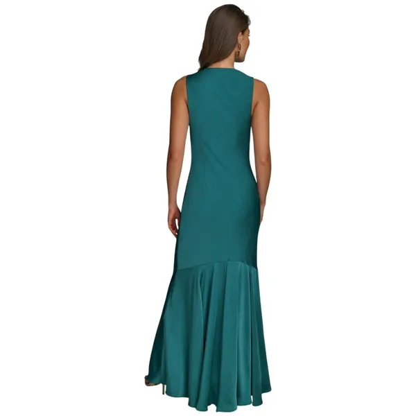 Donna Karan Womens Cowlneck Slip Gown Dress Evening KA5B12P3 Lawn Green 16 - Image 7