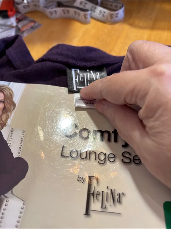 Felina Comfyz Lounge Set - Deep Purple XL NIP - Image 3