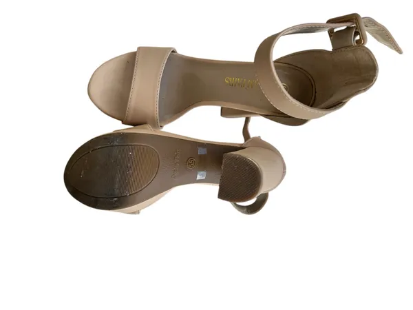 Dream Pairs Heels Chunky Platform Open Toe - Image 3
