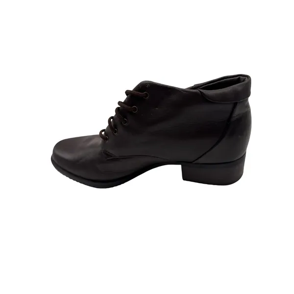 Sporto Brown leather lace-up ankle‎ boots with a square toe Women's Size 6.5M - Image 7