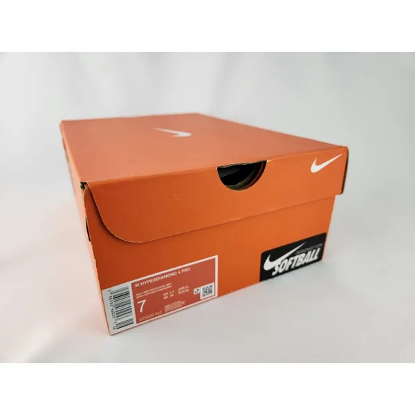 New Nike Hyper diamond‎ 4 Elite React Metal Softball Cleats Gray Womens Size 7 - Image 8