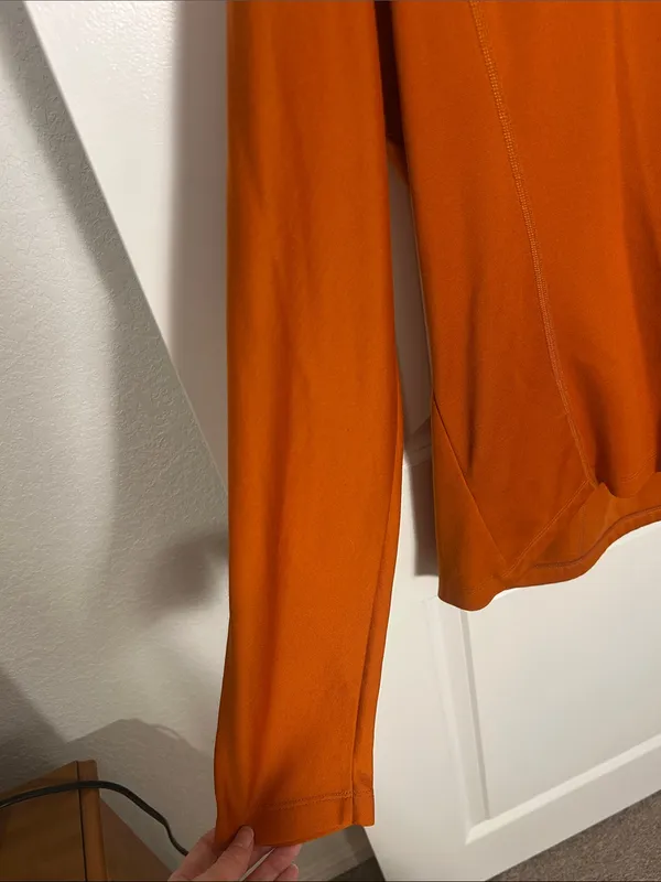 Women's Cycling Zip Jacket in Rust Orange Size L - Image 2