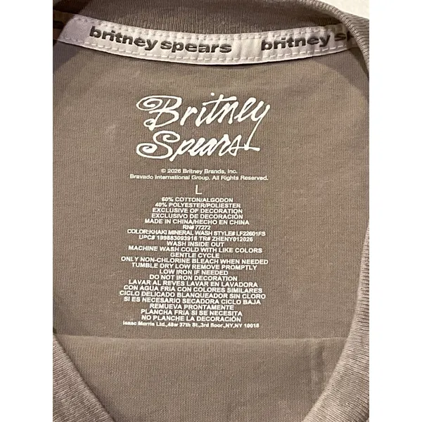 Britney Spears Women's Skimmer Tee with Short Sleeves size L H-012 - Image 3