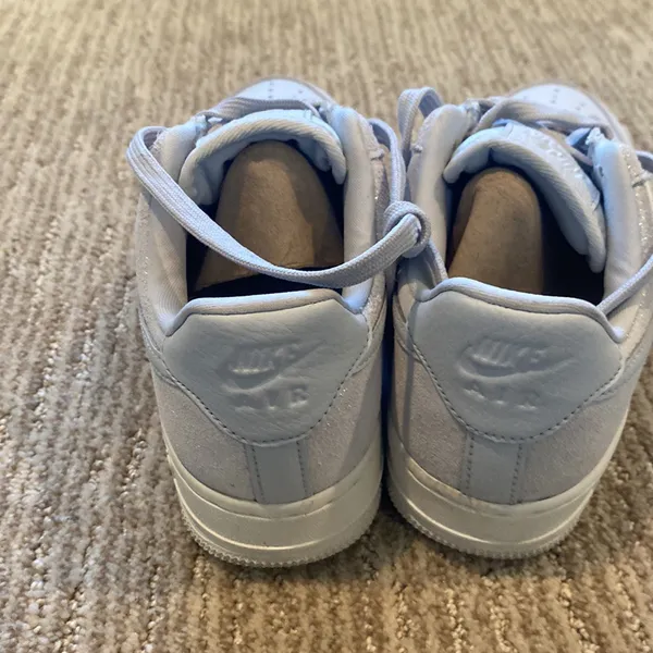 Nike Women's Air Force 1 '07 Prem Pure Platinum Glitter - Image 3
