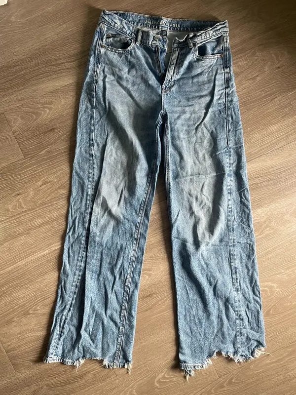 American Eagle wide leg high rise jeans - Image 6