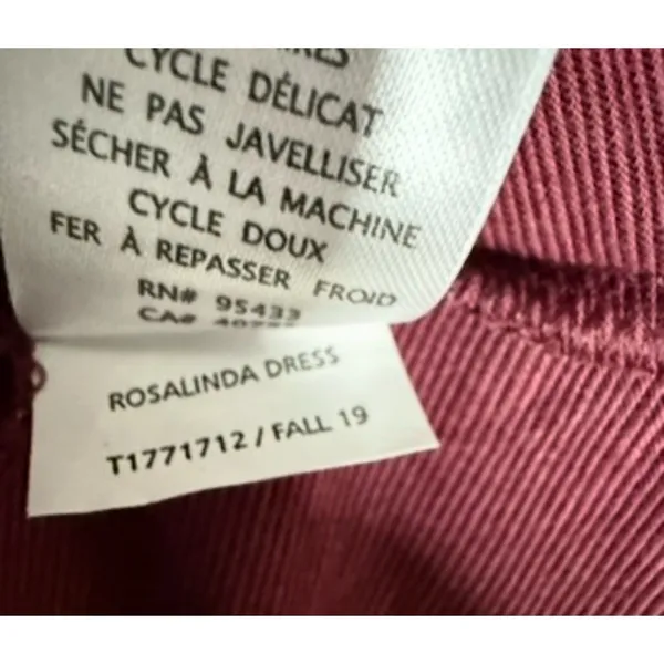 Toad & Co‎ Small Dress Tencel Organic Cotton 3/4 Sleeve Athletic Stretch Pockets - Image 8