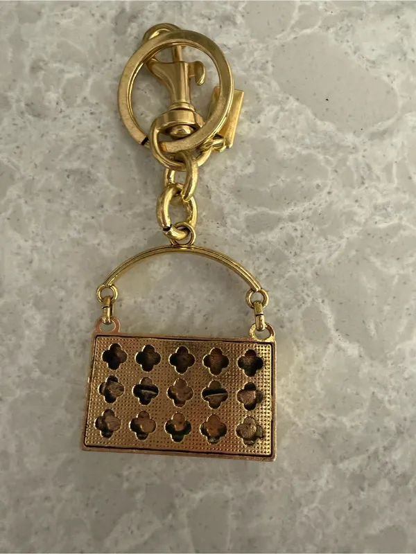 Gold Mini Purse Keychain Charm - Image 3