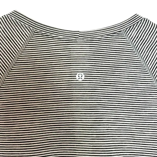 Lululemon Swiftly Tech Long Sleeve 2.0 *Race Length *Tempo Stripe White/Black - Image 6