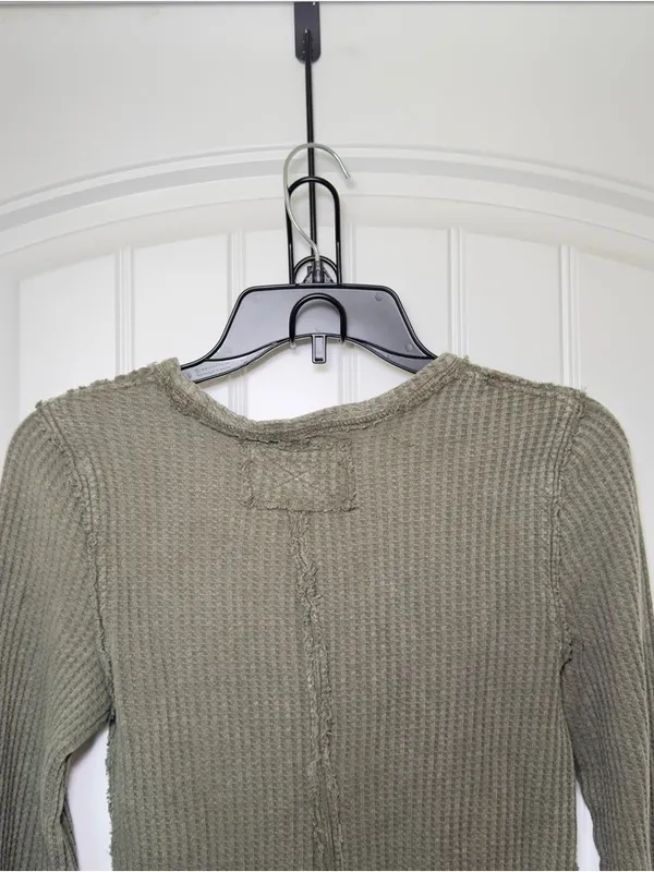 Free People We The Free XS Sage Green‎ Granola Girl Top 90s Grunge Fairy Grunge - Image 5