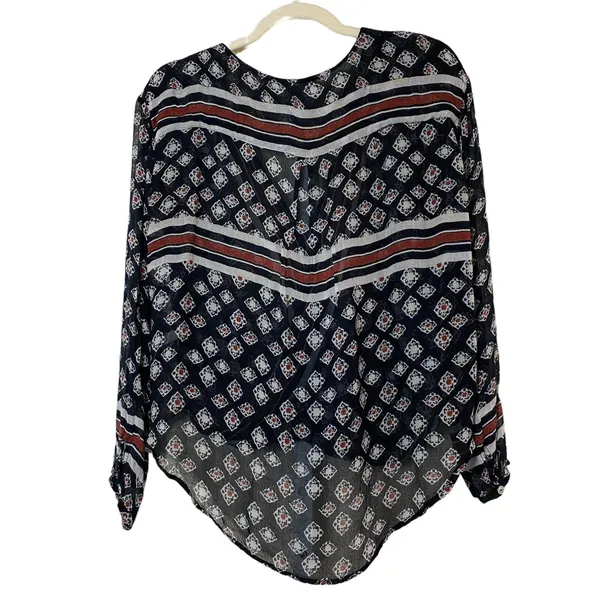 Free People‎ Before Dawn Top Black Boho Blouse Women's Size XS - Image 7