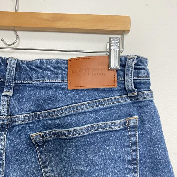 Lucky Brand Blue Jean Shorts The Roll Up Womens 6/28 Mid Rise Regular Wash Denim - Image 10