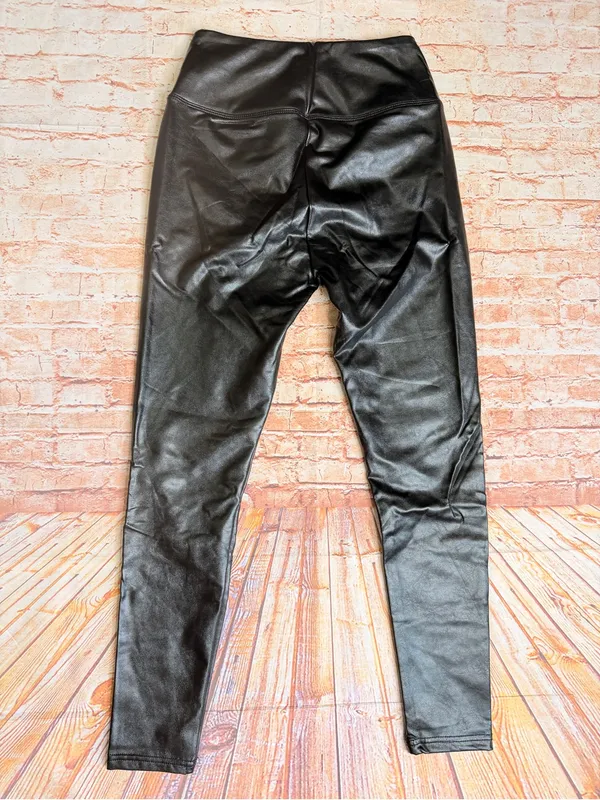 bp Black Faux Leather-Look Leggings - Image 6