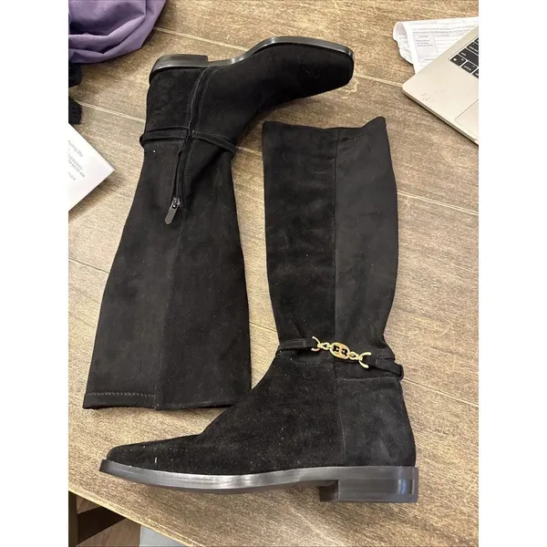 Sam Edelman Clive Embellished Riding Boot Black Women's Size 10.5‎ - Image 4