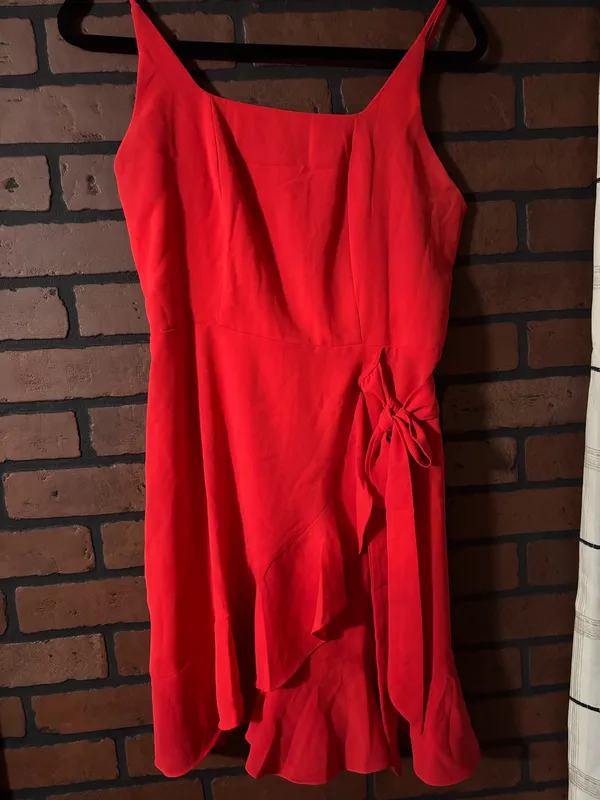 Amazon Wrap Dress Red - Image 2