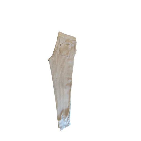 Haven Well Within Rib Knit Jogger Pants Small Blue Lounge Travel Quiet Luxury - Image 7