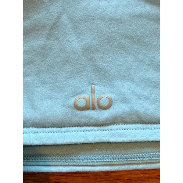 Alo Yoga Pixie Bra One‎ Shoulder Light Blue Skies Asymmetrical Sports Bra Size L - Image 6