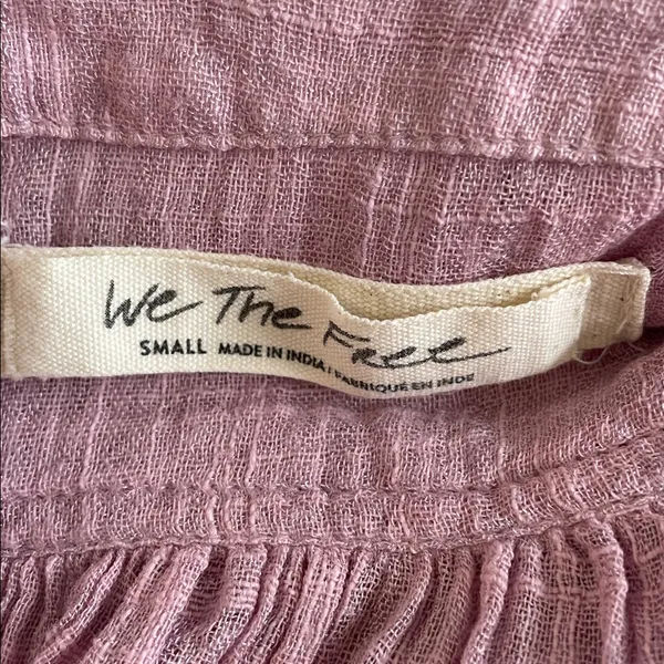 Free People Safari Sheer Wrap Top in mauve - Image 6
