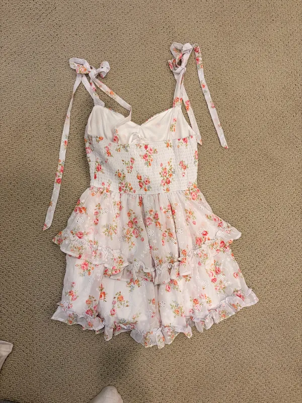 Altar'd State Dress Floral Mini Small Tie Straps never worn - Image 2