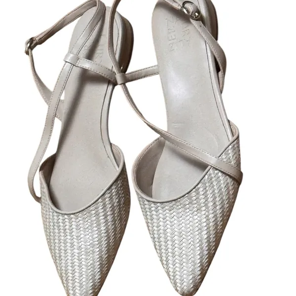 Naturalizer Women's Pointed Toe Weave Sling Back Low Heel Sz 10 NWOT - Image 9