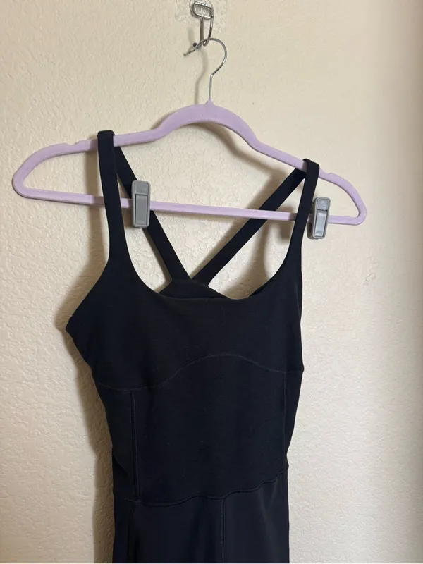 Vuori Mindset Jumpsuit Sz Small Black Heather Grey - Image 5