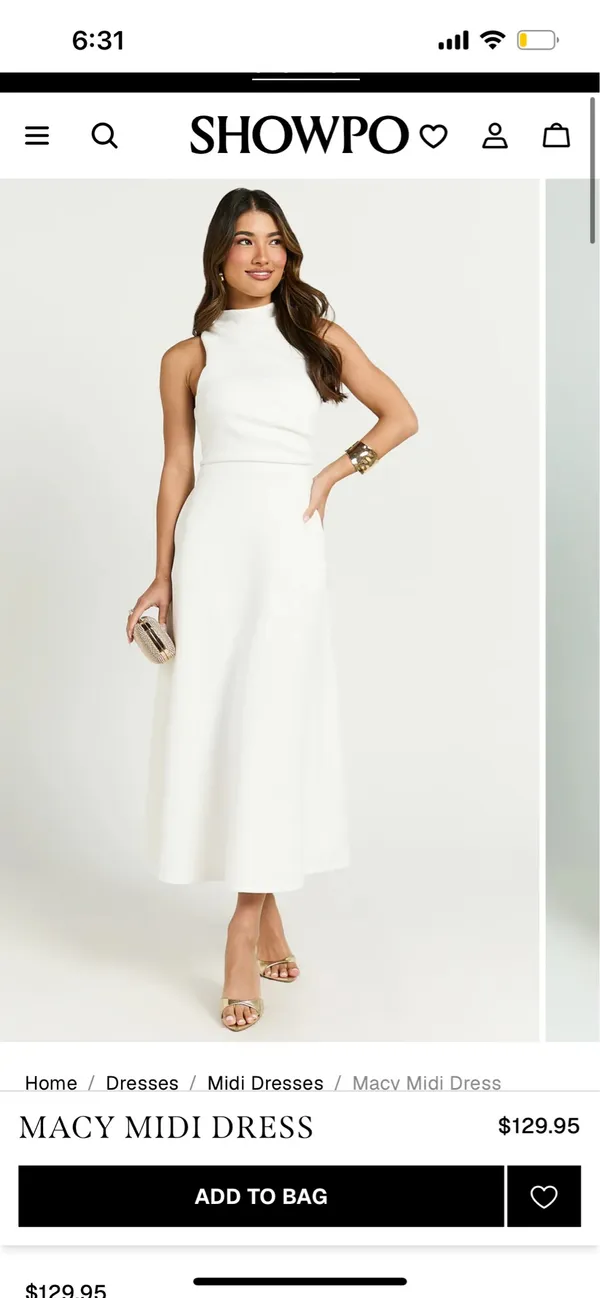 New Showpo Macy Midi Dress High Neck A Line Dress Size XL MSRP $129 - Image 2