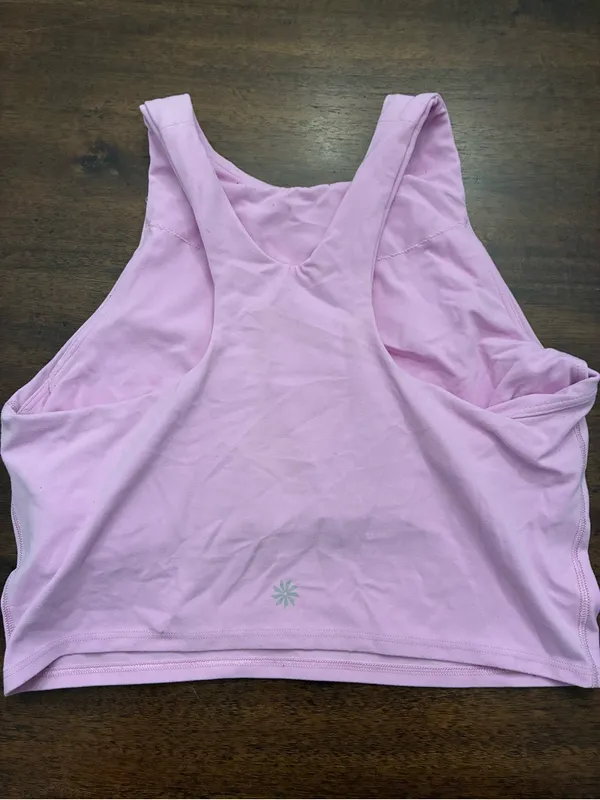 Athleta Conscious Crop Top Small Sports Bra Purple Orchid - Image 3