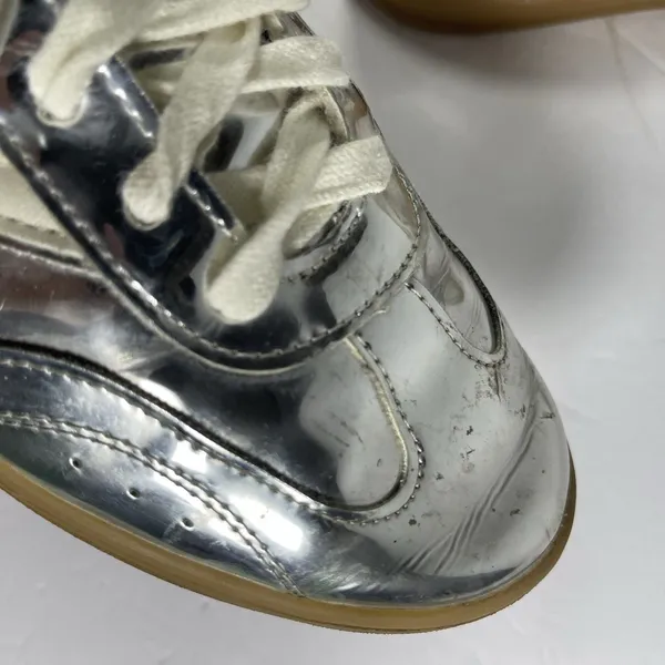 Madden Girl Silver Metallic Lace-Up Sneakers - Women's Size 8.5M - Image 5