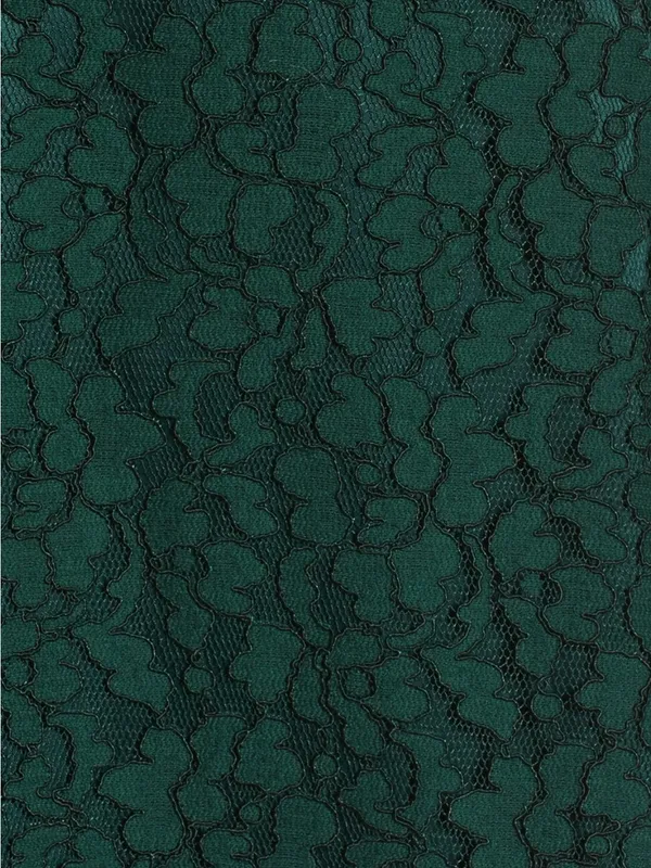 Eliza J Cold Shoulder Bell Sleeve Fit & Flare Lace Dress, Emerald Green, Size - Image 5