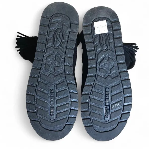 Skechers Black Keepsakes Tribute Faux Fur Lined Concho Tassel Ankle Boots SZ 9 - Image 11