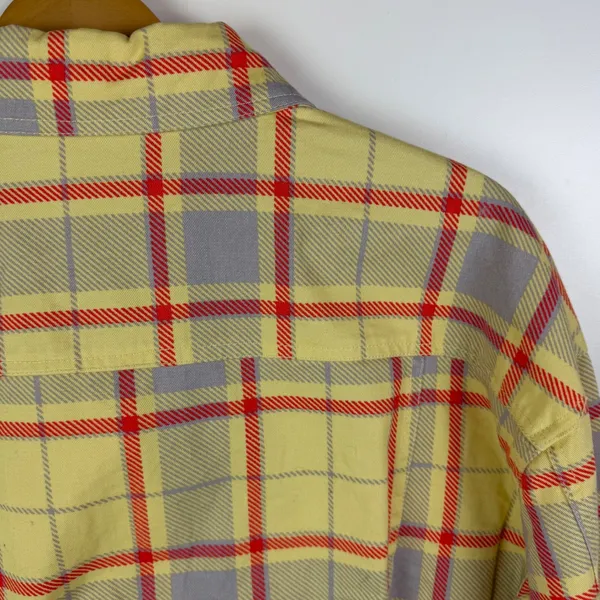 WeWoreWhat Cropped‎ Plaid Denim Jacket Size XS/S Streetwear Y2K Light Academia - Image 5