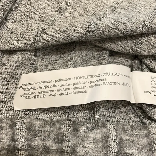 Zara Gray Striped Very Soft Tee Shirt - Image 7