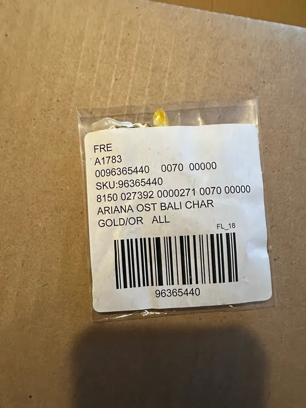 NWT Free People Ariana Ost Bali Charm Anklet In Gold - Image 4