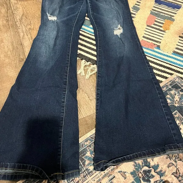 Wanna betta butt low rise wide leg‎ jeans 30 Blue - Image 2