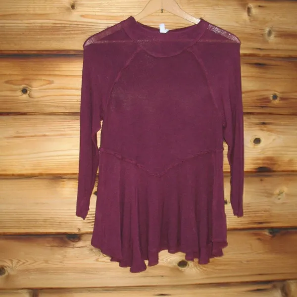 NWT Free People Maroon Top - Image 2
